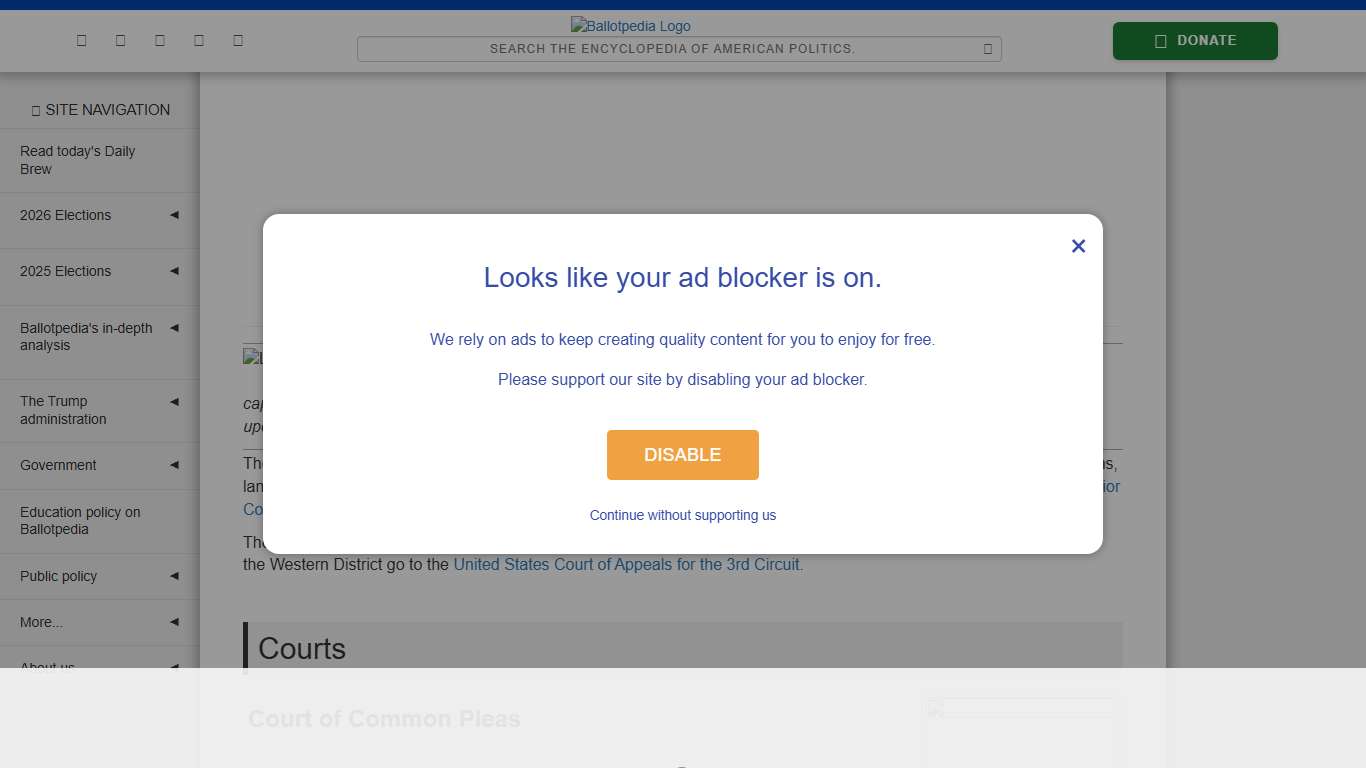 McKean County, Pennsylvania (Judicial) - Ballotpedia