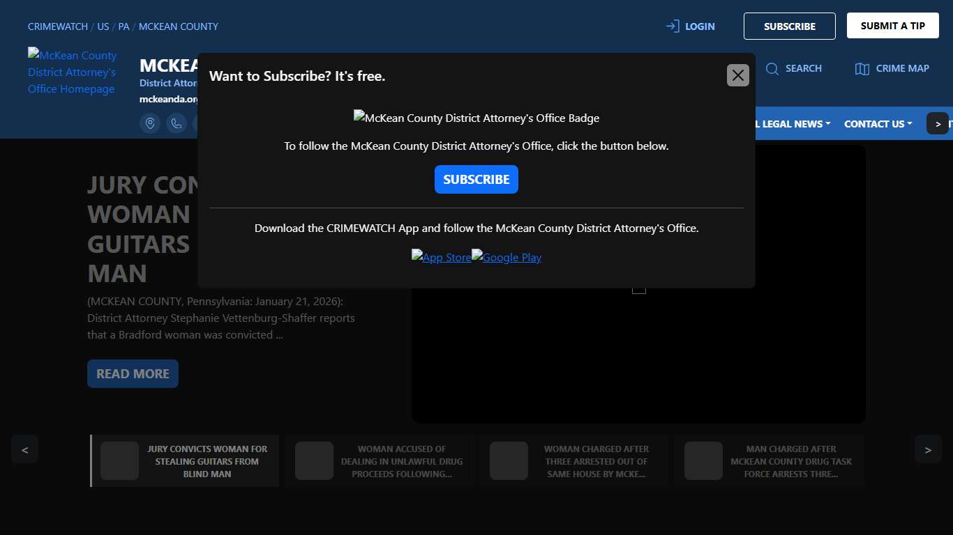 McKean County District Attorney's Office McKean County